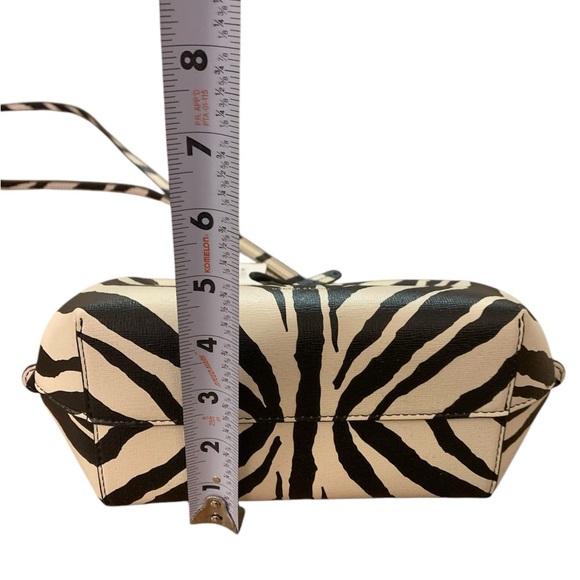 Mansur Gavriel black Mini M Frame Leather Crossbody Bag Zebra NWT - Picture 10 of 12